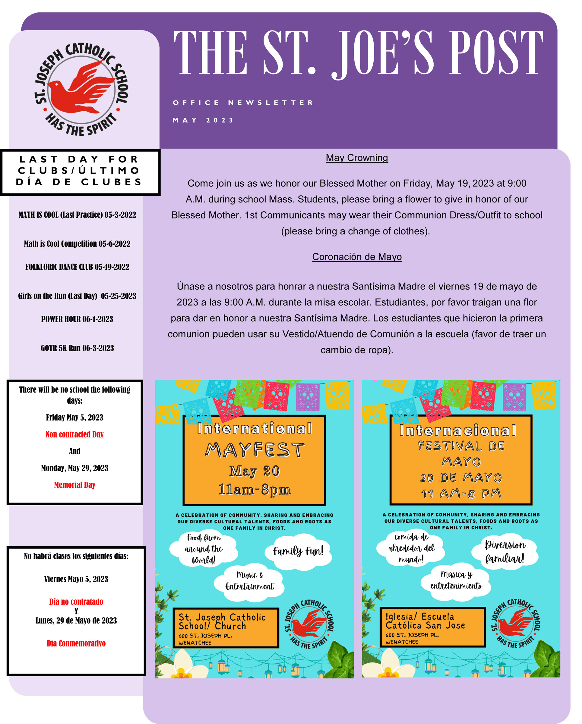 May 2023 Office Newsletter