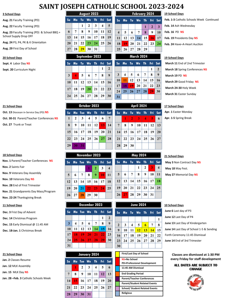 U Of A School Calendar 24-25