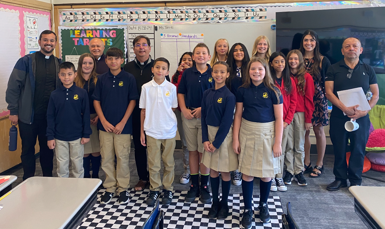 Middle school class